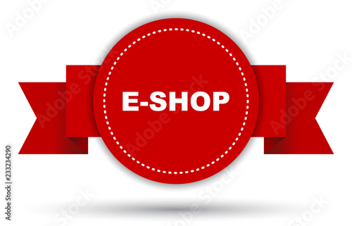 red vector banner eshop