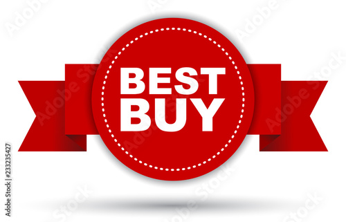 red vector banner best buy