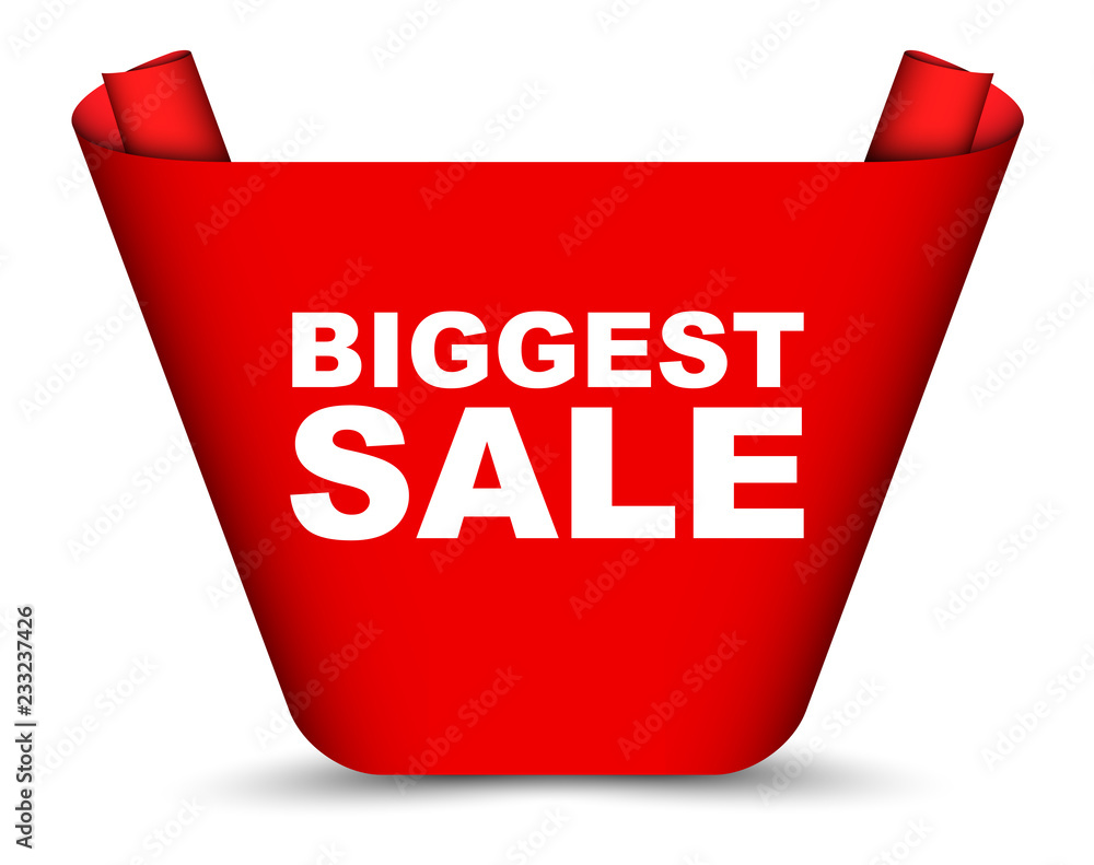 red vector banner biggest sale red vector banner biggest sale