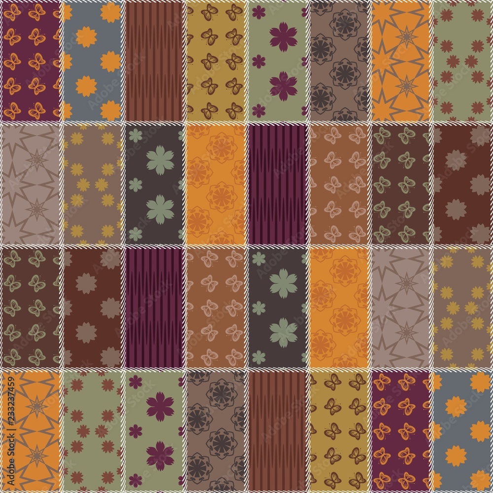 patchwork background with different patterns patchwork background with different patterns