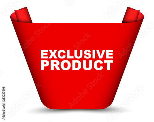 red vector banner exclusive product