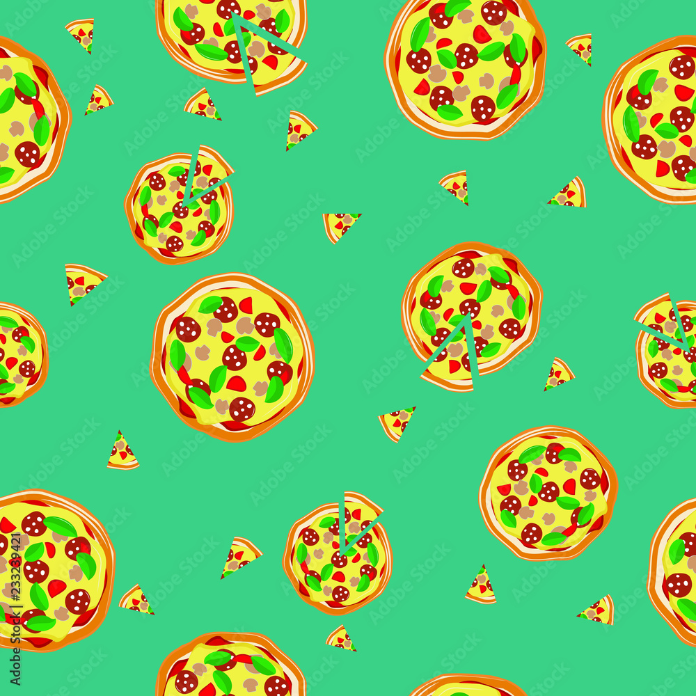 seamless pattern with pizza seamless pattern with pizza