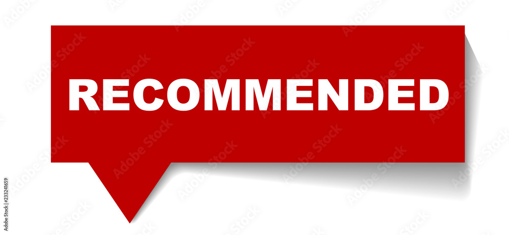 red vector banner recommended red vector banner recommended