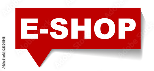 red vector banner eshop