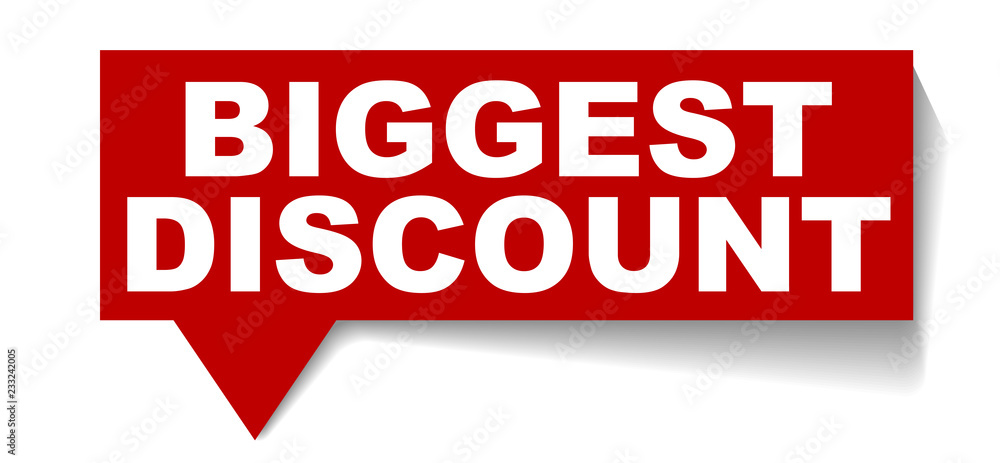 red vector banner biggest discount red vector banner biggest discount