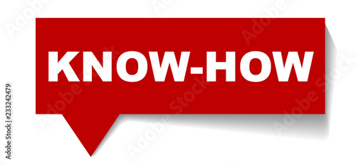 red vector banner know how