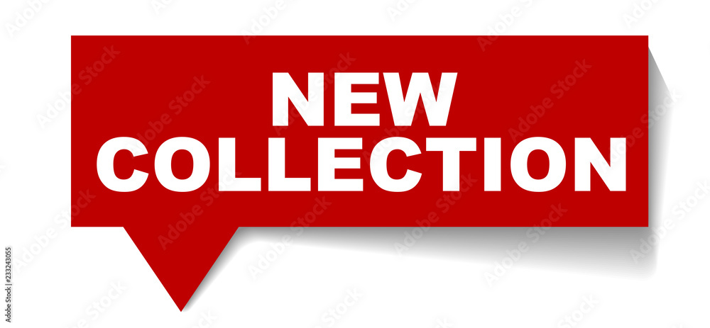 red vector banner new collection red vector banner new collection