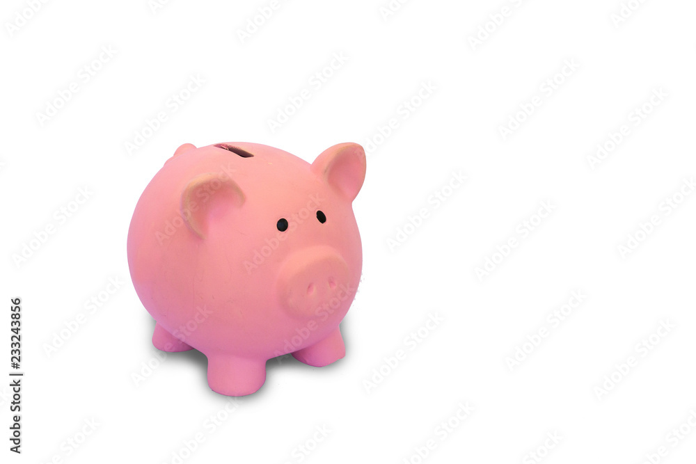 Piggy bank with white background. Piggy bank with white background.