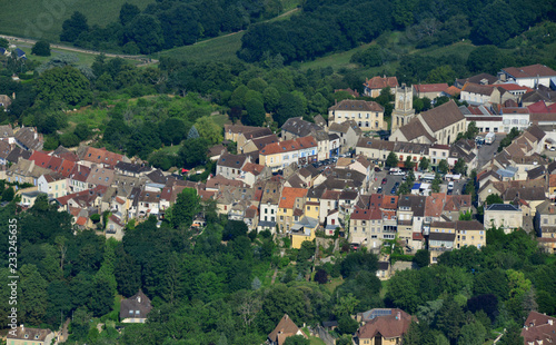 Neauphle le Chateau, France - july 7 2017 : aerial photography of city photo