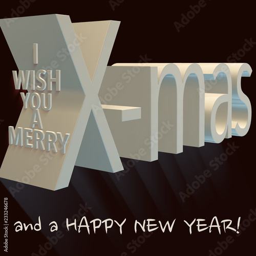 I wish you a merry X-mas and a happy new year!
