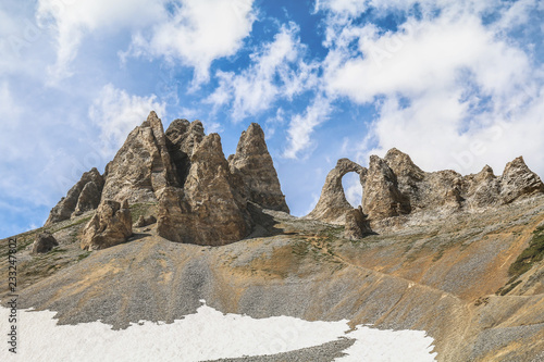 The eye of the needle, French Alps