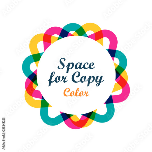 Creative colorful graphic form - Vector Illustration for Decoration of Funny and Festive Events.