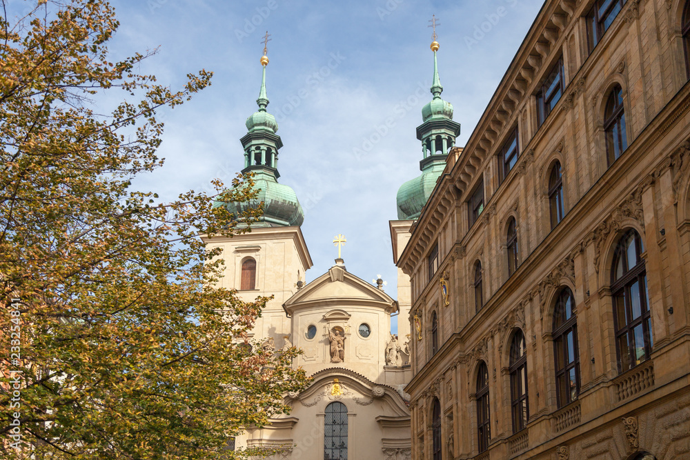 PRAGUE, CZECH REPUBLIC - OCTOBER 09, 2018: Church of St. Havel