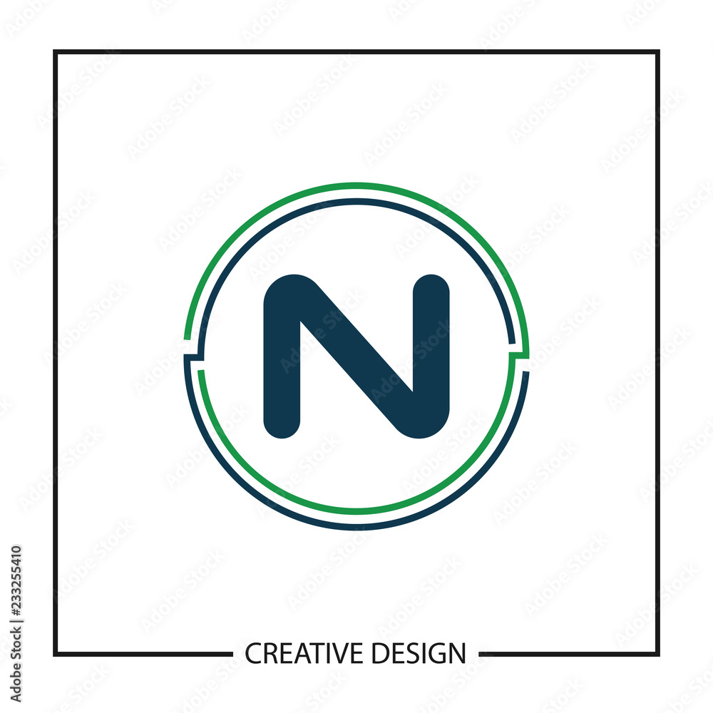 Initial Letter N Logo Template Vector Design Initial Letter N Logo Template Vector Design