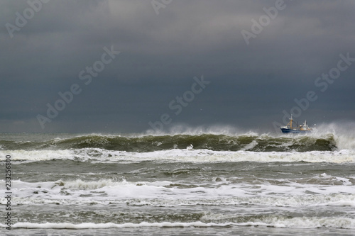 Dutch North Sea coast at Paal 20 on Dutch island of Texel photo