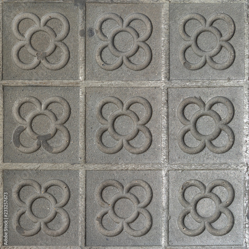 Photography Panot, hydraulic pavement of Barcelona