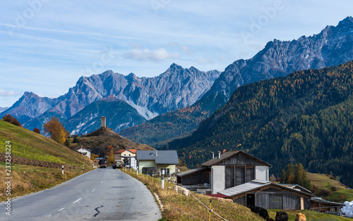 Tableau sur toile Schweiz - Graubünden - Ardez