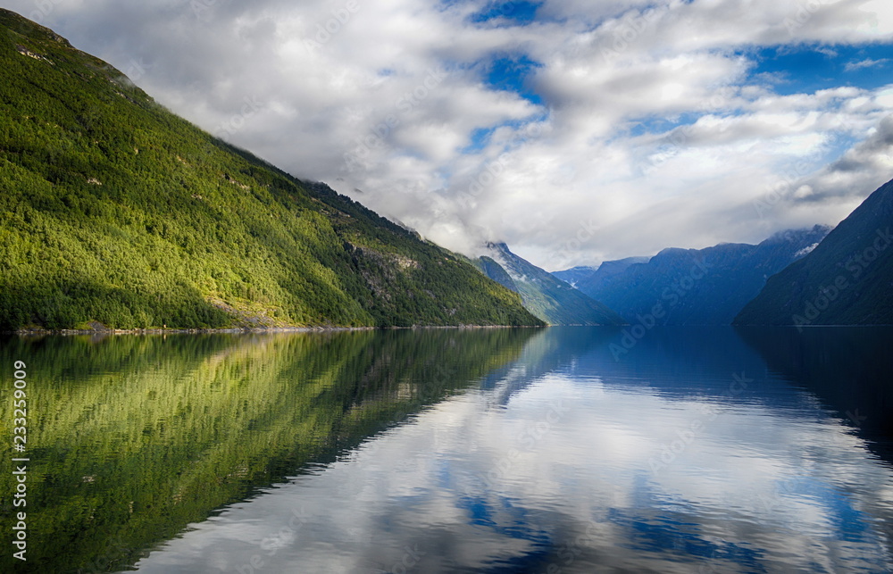 Fototapeta premium Beautiful landscape.Travel in Norway