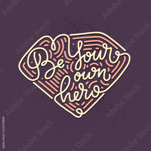 GIRL POWER - quote lettering. Calligraphy inspiration graphic design typography element. Hand written postcard. Cute vector sign, hand drawn style. Textile print