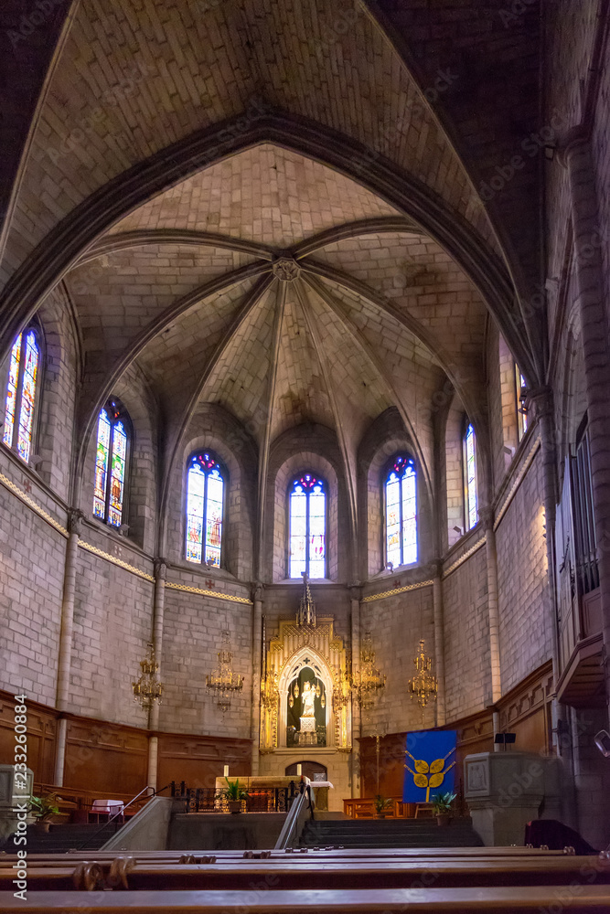 Lombard Romanesque church, Cardona in Barcelona, Catalonia.