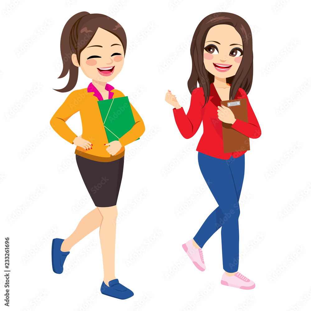 two people walking clip art