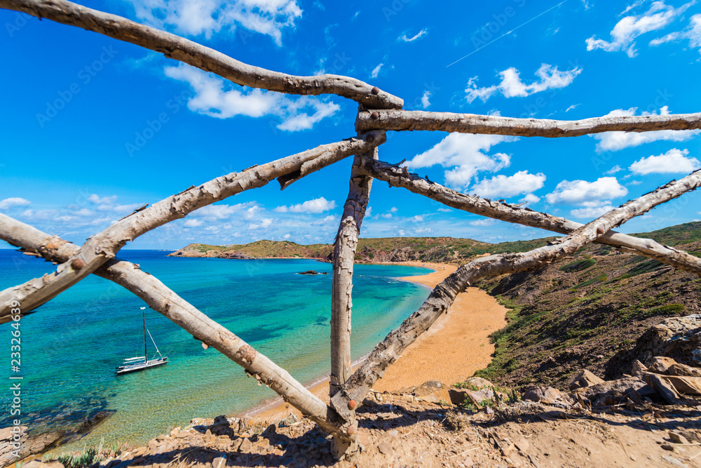 Cavalleria beach in Minorca, Spain. Cavalleria beach in Minorca, Spain.