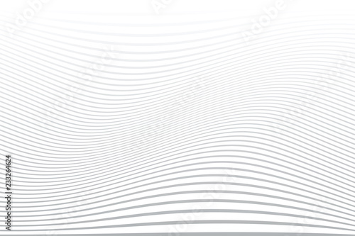 White wavy lines background. Abstract striped texture.
