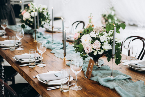 Wedding table decoration