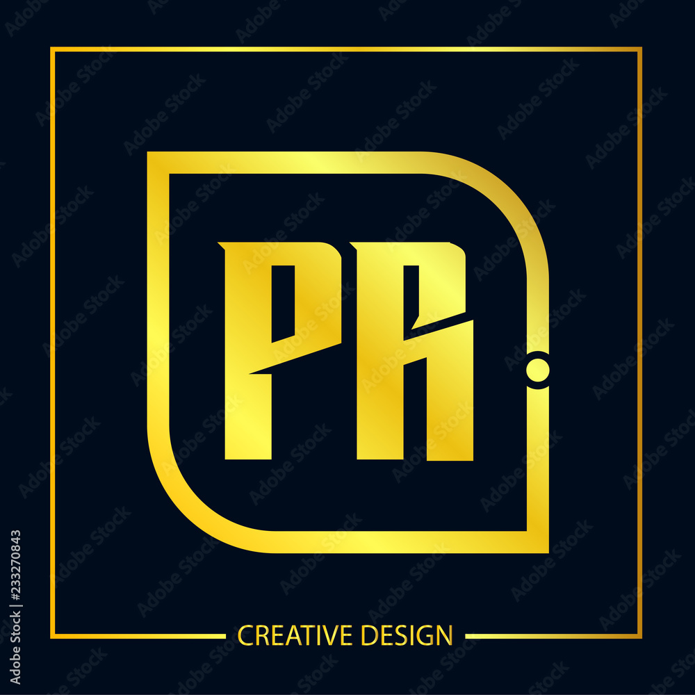 Initial Letter PR Logo Template Vector Design Initial Letter PR Logo Template Vector Design
