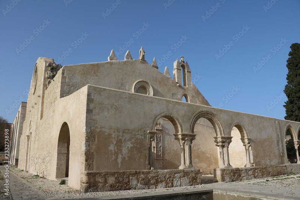Church San Giovanni and Catacombs in Syracuse, Sicily Italy