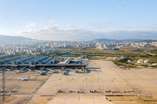 aerial view of Sabiha Gokcen Airport in Istanbul  photo