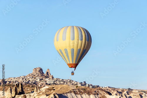 air balloon in blue sky in Cappadocia