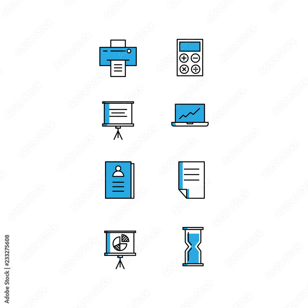 Business Icon Sets Filled Line Business Icon Sets Filled Line