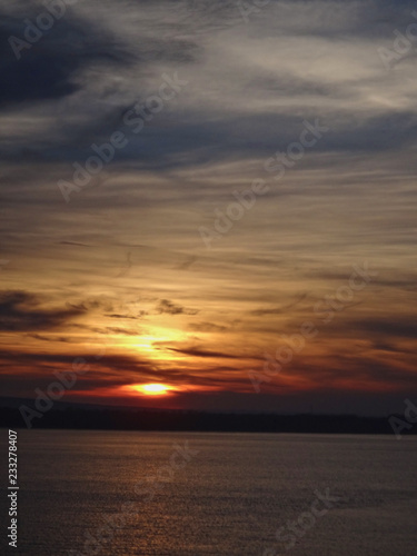 sunset over the sea © Mike