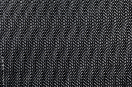 Close-up background of black fabric or abstract black fabric texture. Black background photo