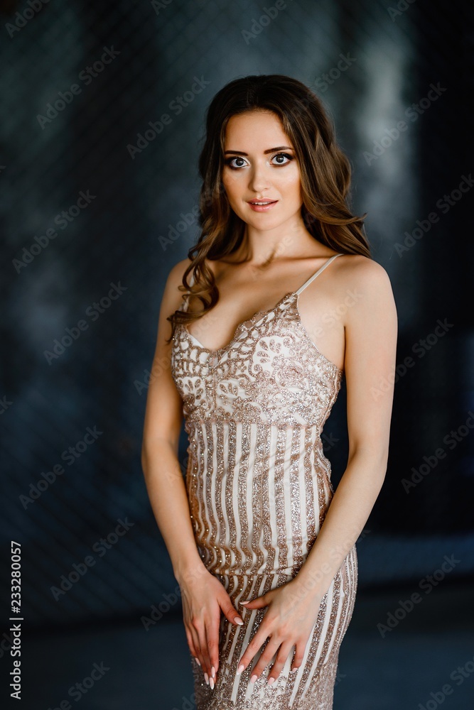 Fototapeta premium Beautiful young girl with gorgeous hair.