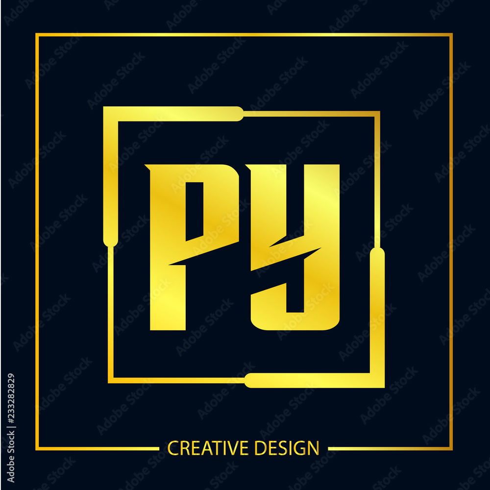Initial Letter PY Logo Template Vector Design Initial Letter PY Logo Template Vector Design