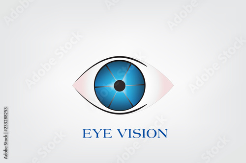 Eye vision vector logo