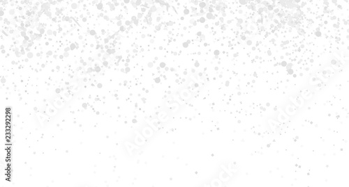 Confetti on isolated white background. Geometric texture with glitters. Image for banners, posters and flyers. Greeting cards. Black and white illustration