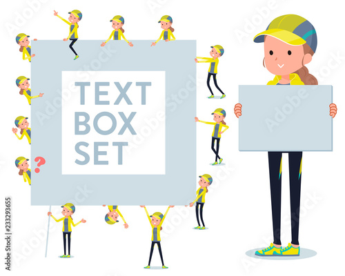 flat type Behind knot hair women Sportswear_text box