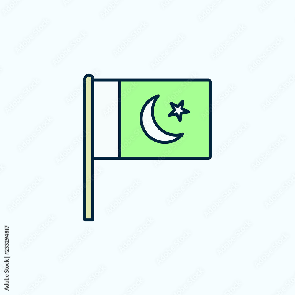 Indian flag and Pakistan flag, Art Print | Barewalls Posters & Prints |  bwc66989054