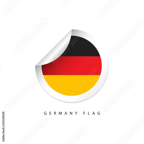 Germany Label Flags Vector Template Design Illustration