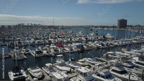 View of Marina Drone flying up