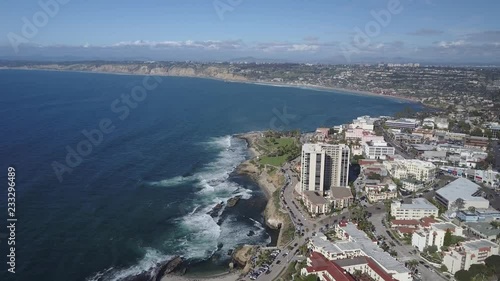 Coastline Descending to Beach