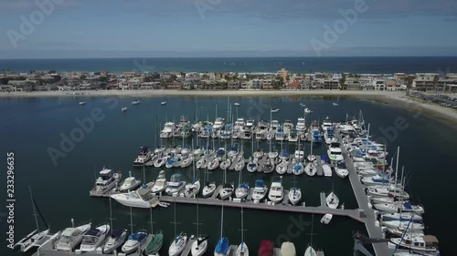 Lake to Sea flying over a Marina 