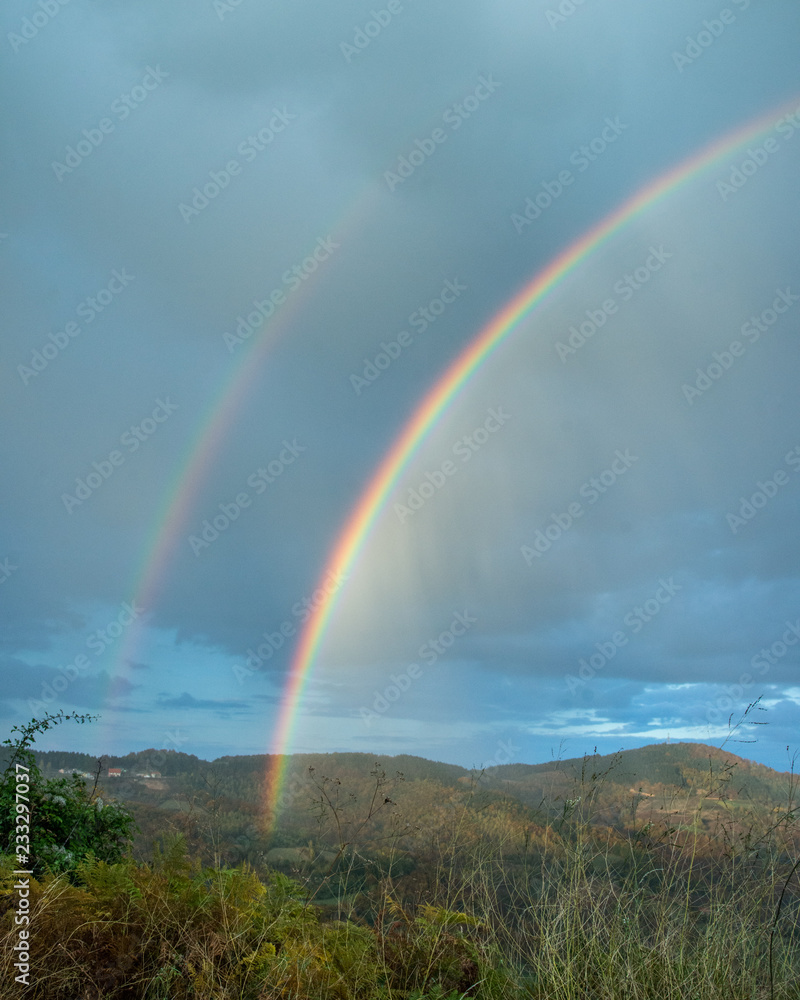 rainbow over the lake rainbow over the lake