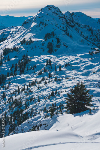 Beautiful Snowy Mountains in the Northern Cascades © Abigale