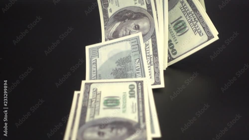 Money falls to the surface Money falls to the surface