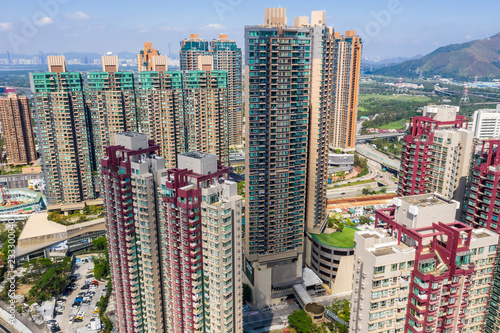 Canvas Print Hong Kong residential district