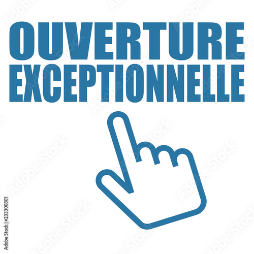 Logo ouverture exceptionnelle.